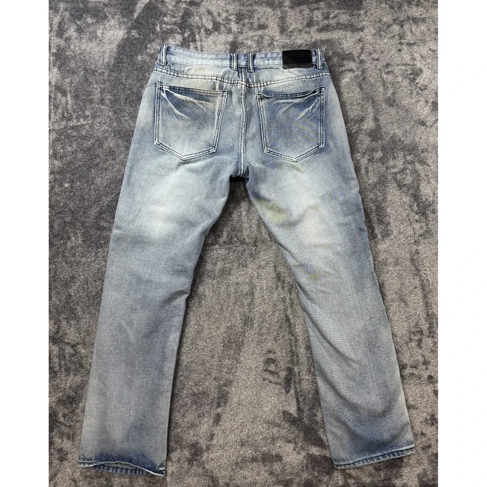 Trestles Supply Co. Zip Jeans Size 34 Blue Denim Acid Wash